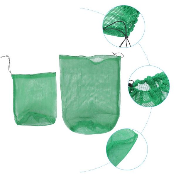 

fishing accessories 4pcs mesh drawstring bag fish storage supplies