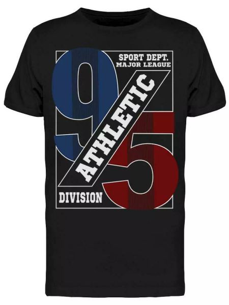 

sport athletic division tee men's -image by shutterstock, White;black