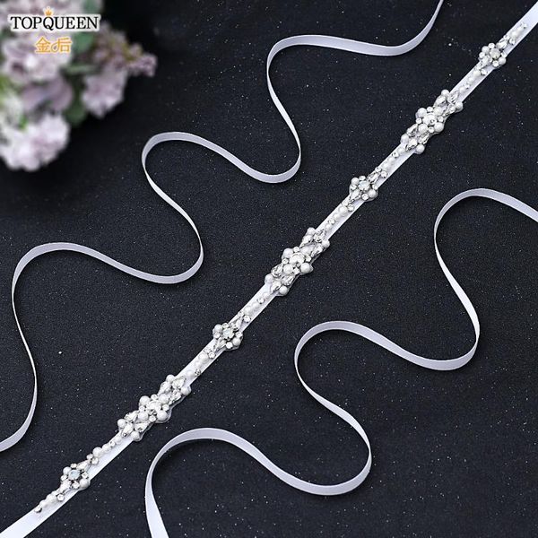 

wedding sashes ueen s488 thin rhinestone crystal bridal belts female accessories handmade diamond belt bridesmaid fashion, White