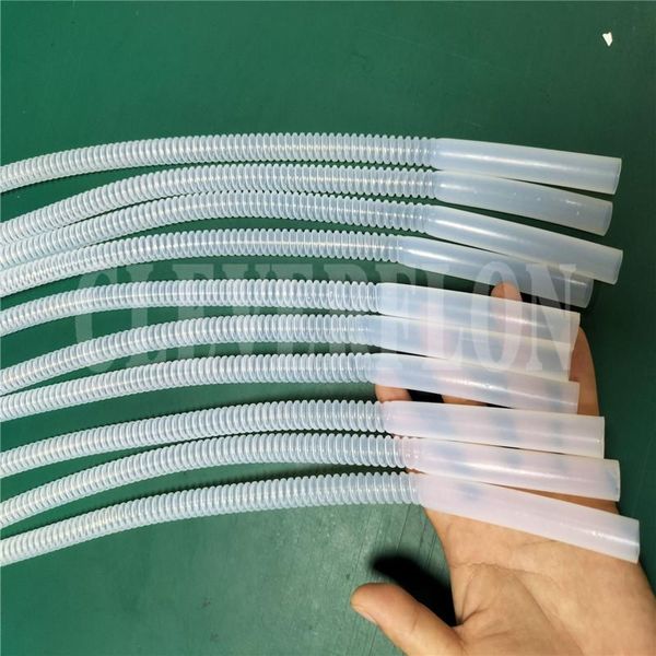 

lab supplies 1m long transparent f4 ptfe fep pfa corrugated flexible tube