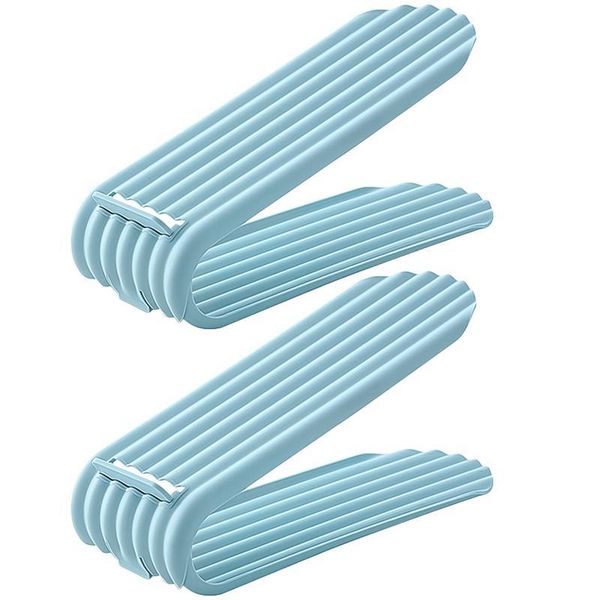

clothing & wardrobe storage 2pcs pp one-piece shoe holder double layer adjustable rack space saving footwear