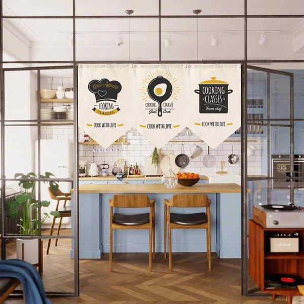 

triangle flag decoration kitchen curtain cartoon short window shade door & drapes