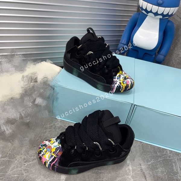 

2022 luxury brand sneakers shoes designer sneaker floral brocade genuine leather men women shoe size35-45, Black;red