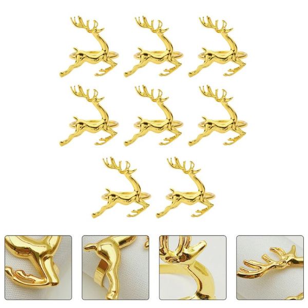 

napkin rings 8pcs ring deer holders dining table setting adornment decoration