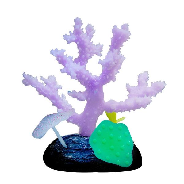 

reusable aquarium decoration fake landscape glowing effect home gift sea ornament craft simulation fish tank artificial coral decorations
