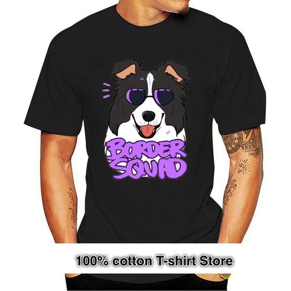 

men's t-shirts border collie dog breed t-shirt tee est fashion shirt, White;black