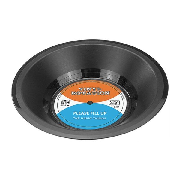 

retro vinyl record bowl original lp fruit cell phone anti-dust gadgets