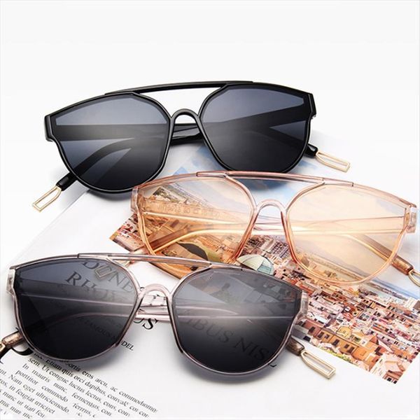 

Fashion Pink Cat Eye Sunglasses Women Vintage Brand Glasses Mirror Classic Oculos De Sol Feminino Uv400, White;black