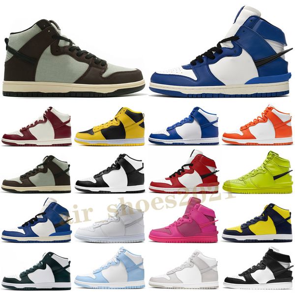

high mens running shoes aluminum syracuse triple white black dark sulfur ambush x flash lime premier chicago royal men women trainers sports, White;red