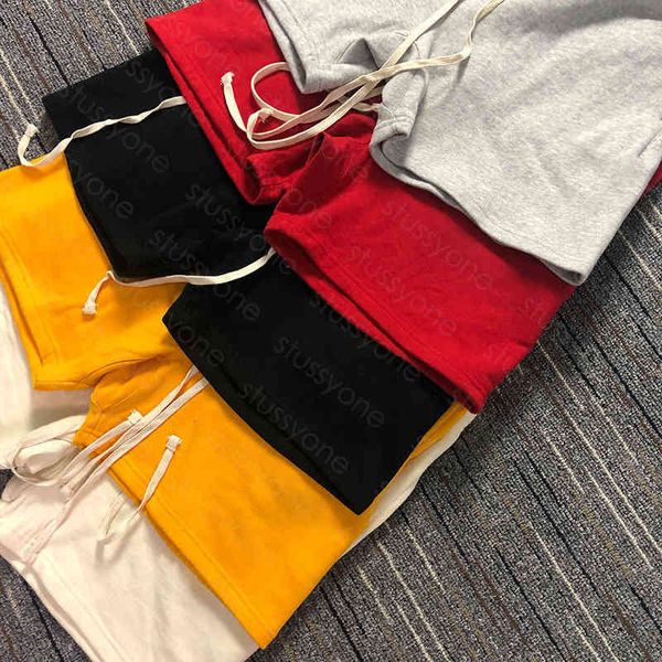 

short pants high street drawstring elastic waist outdoor fitness mens sport casual breathable pant 6 color, White;black