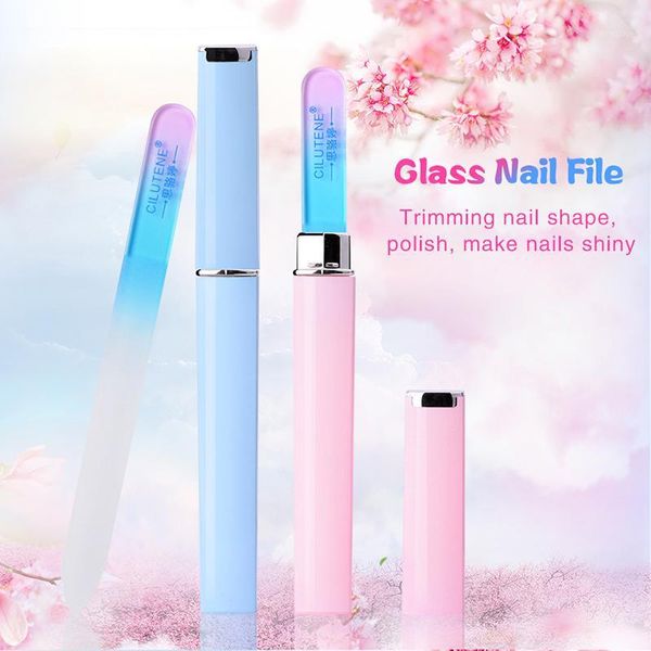 

professional crystal glass nail files buffer manicure device art decorations tool sanding block pedicure tools1