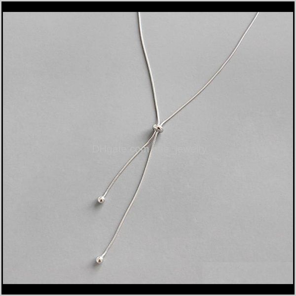 

pendant & pendants jewelryauthentic 925 sterling 1mm snake chain choker necklaces for women sier beads adjustable necklace collares drop del, Silver