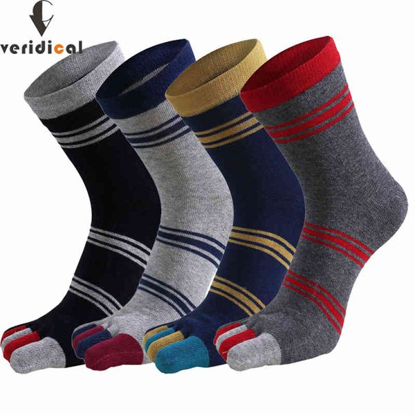 

5 pairs mans with toes striped short solid funny weed business sox harajuku fashion five finger socks, Black