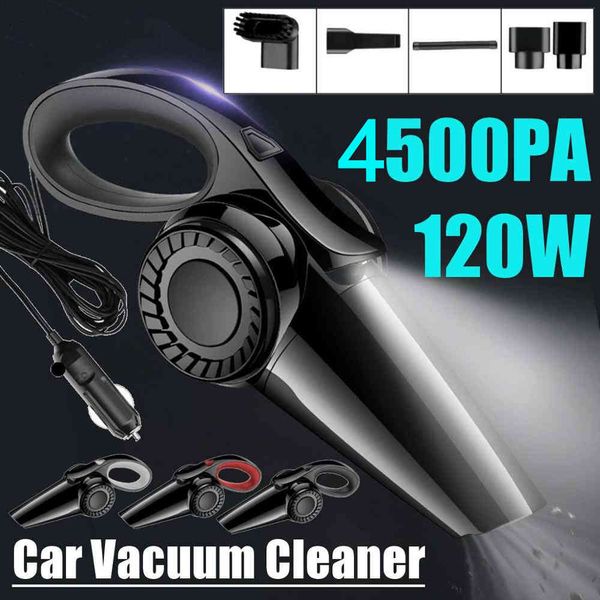 

120w 4500pa high suction for wet and dry dual-use handheld 12v mini car vacuum cleaner
