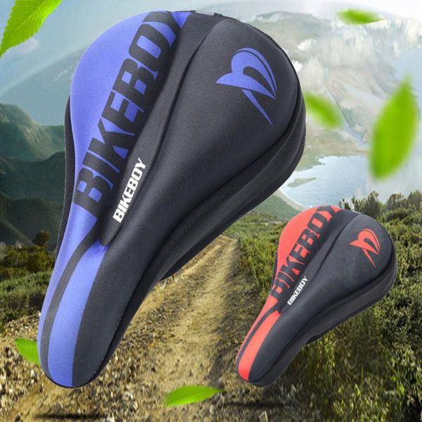 

bike saddles safety ergonomic reflective strip saddle silicone cushion outdoor cycling seat cover universal thickened absorption