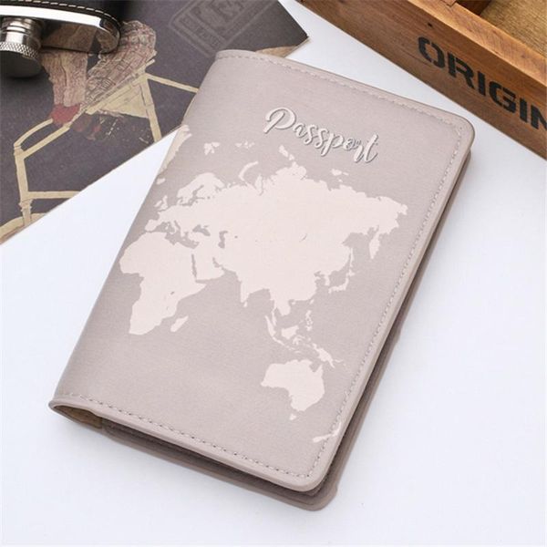

card holders zoukane cover travel passport case women men holder id&document ch02c, Brown;gray