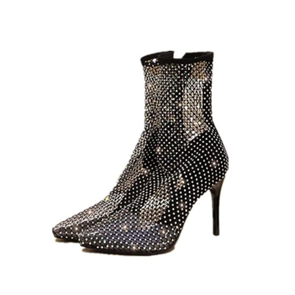 

boots nightclub super fire high heel shoes, Black