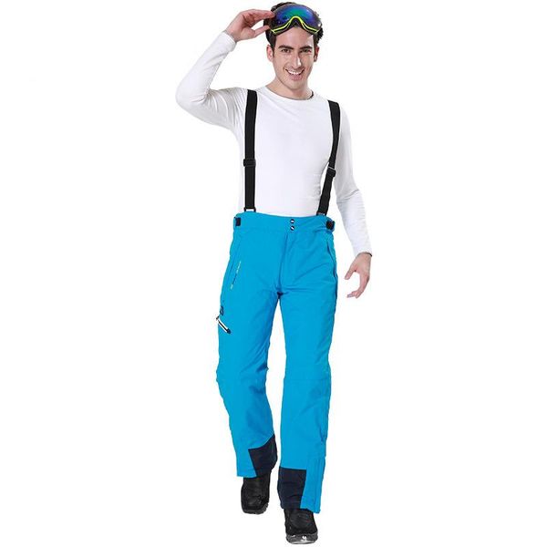 

skiing pants men's snowboard outdoor sports hiking trousers waterproof male warm and windproof