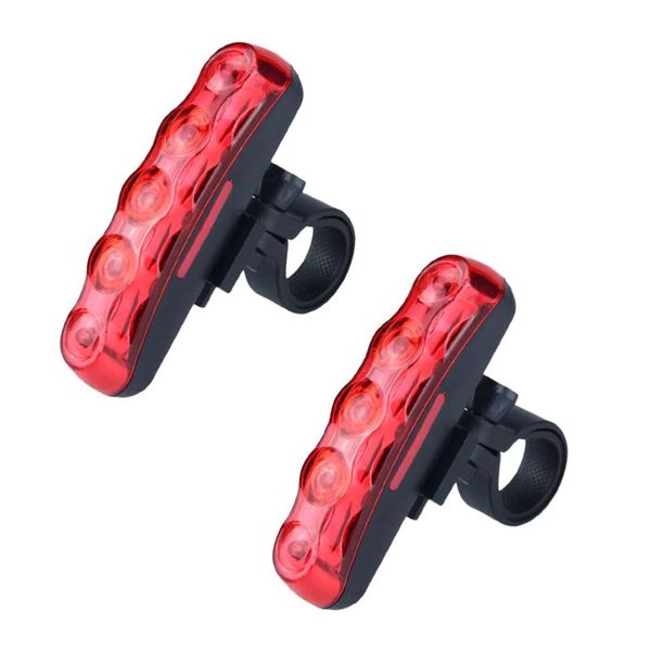 

bike tail light 5 leds super bright night for (red battery) lights