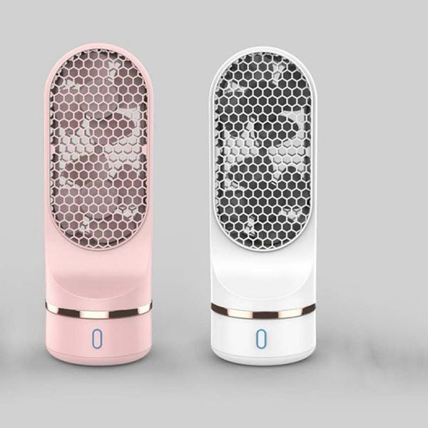 

handheld travel fan mini double blade usb rechargeable desktower shaking head small desk electric fans