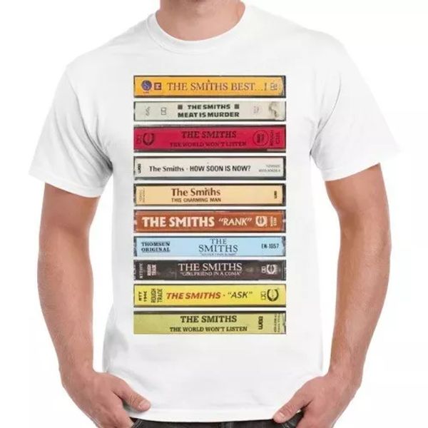 

the smiths albums cassette cool vintage retro t shirt 1572, White;black