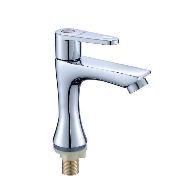 

refined copper body single cold basin faucet washbasin bathroom sink faucets