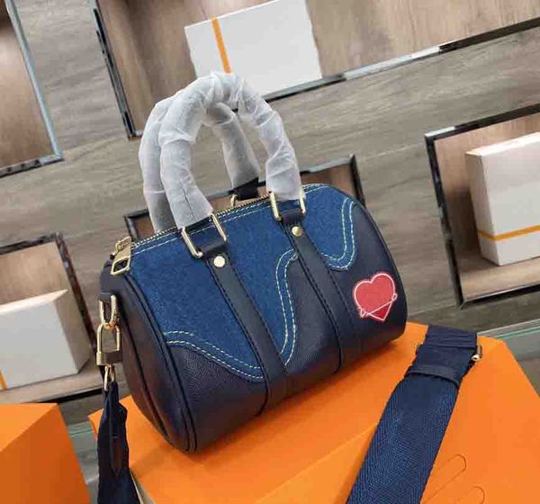 

Designers Denim Patchwork Bag Women Fashion Pattern Shoulder Bags Luxurys Handbag