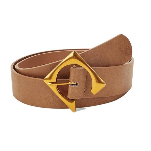 

belts fashion pu leather women belt female metal irregular square buckle for lady girdle bl548, Black;brown