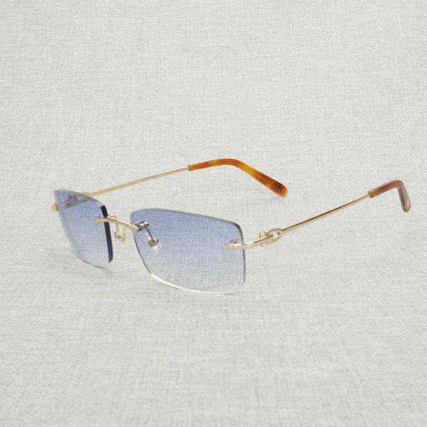 

2022 factory wholesale new model vintage rimless square men oval clear glasses frame women eyeglasses shades oculos gafas for driving fishin, White;black