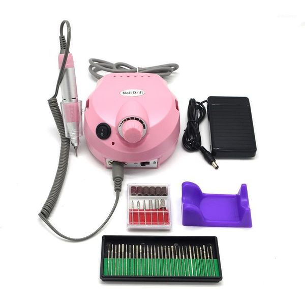 

full pink nail drill machine safety art equipment for carving, sanding, polishing, shaping and so on1