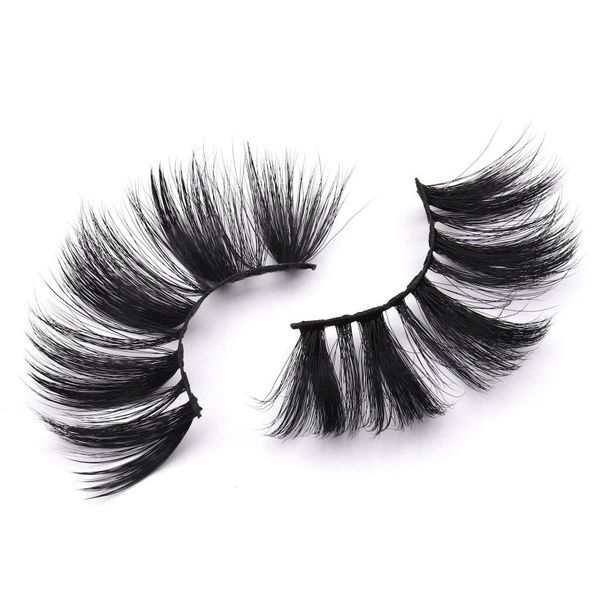

false eyelashes faux mink 6d eye lashes fluffy soft wispy volume natural long reusable wholesale