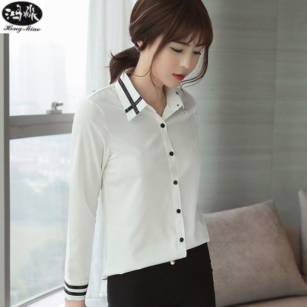 

hung miao womens spring monochrome long-sleeved turtleneck blouse women's loose sweater yoga outfit