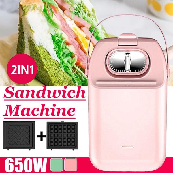 

electric sandwich maker waffle timed toaster baking multifunctional breakfast machine pancake sandwichera bread makers
