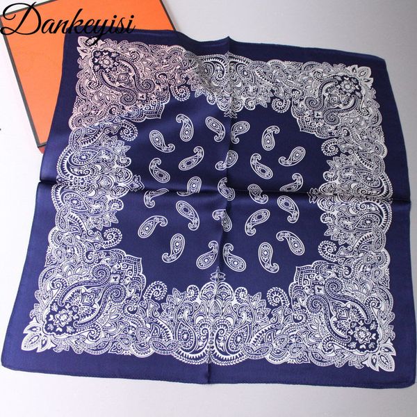 DANKEYISI Piccolo Uomo Uomo Fazzoletto in pura seta Donna Capelli Collo femminile Sciarpa quadrata Bandana Copricapo