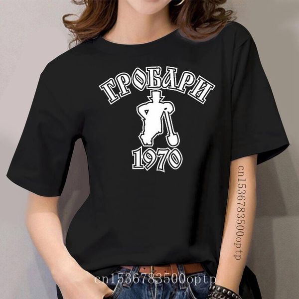 

women's t-shirt grobari 1970 partizan belgrade ultras s-xxl, White