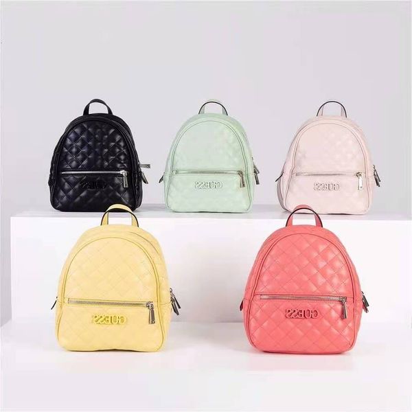 

gs lingge simple women's small fashion versatile solid color high texture backpack