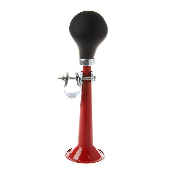 

bike horns bicycle retro metal air horn hooter bell bugle rubber squeeze bulb red