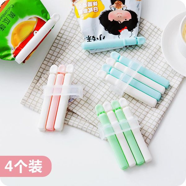 

4pcs/pack Simple Bag Seal Clip Plastic Preservation Storage Clips