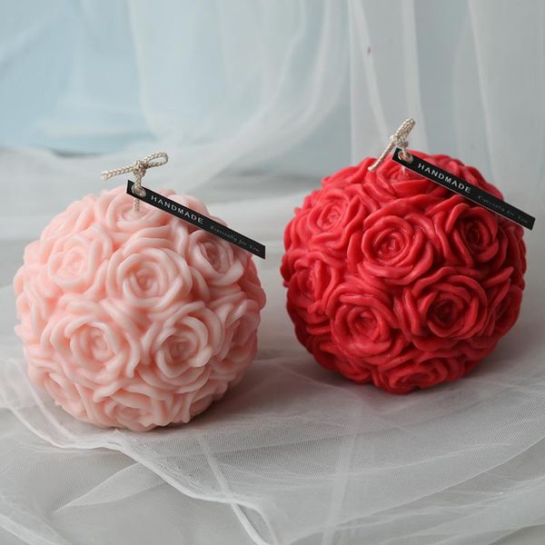 

craft tools silicone flower ball molds rose candle plaster decor diy wedding candles