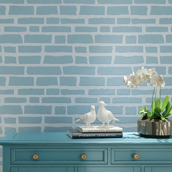 

wallpapers modern simple non woven brick wallpaper 3d three dimensional concave convex foam white clothing shop pography