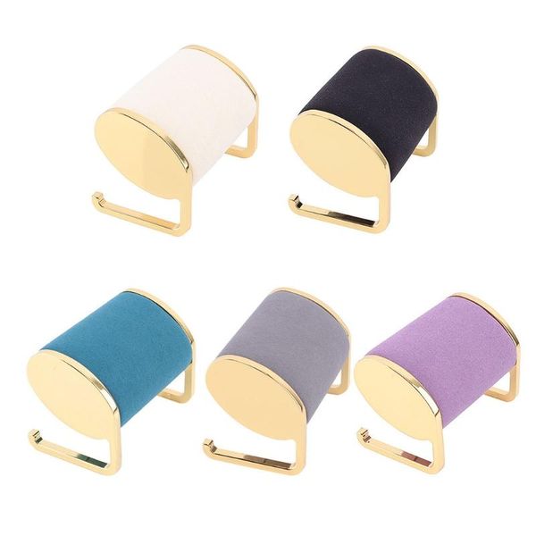 

jewelry pouches, bags watch display stand bracelet organizer microfiber metal chain storage rack holder home decoration, Pink;blue