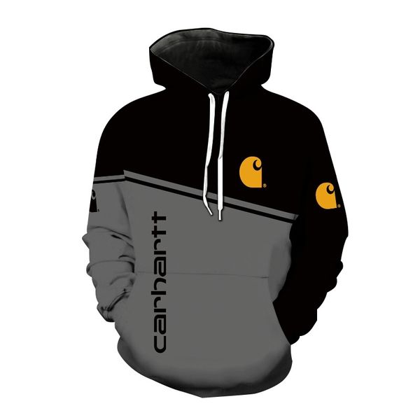 

cat 3d digital printing hooded sweater trend men's hoodie, Black