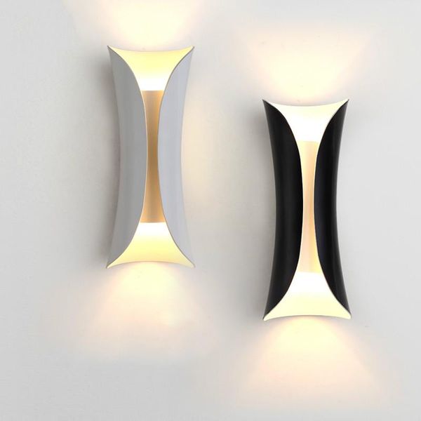 

wall lamp nordic simple black and white bedside aisle corridor lights living room decoration zp4251716