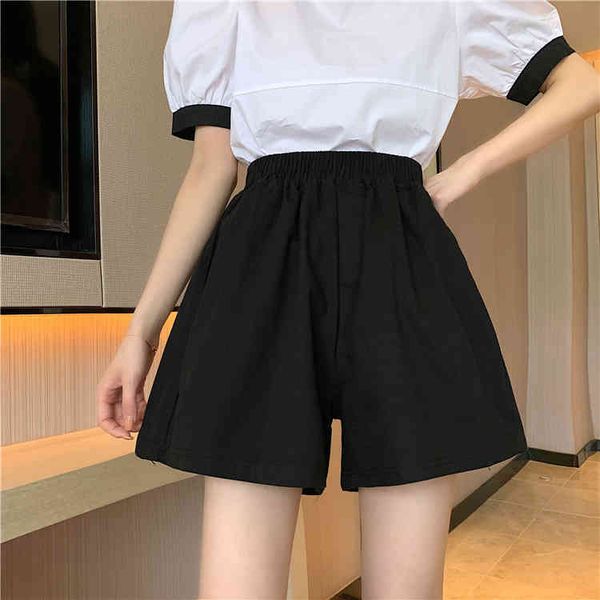 

short ytx379 summer red net with high waist thin line of pants loose black trunks, White;black