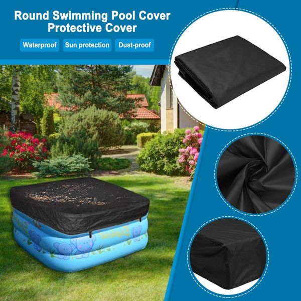

life vest & buoy swimming pool waterproof cover summer garden courtyard dust anti-fall leaves uv and rain cove anti-falling covers accessori