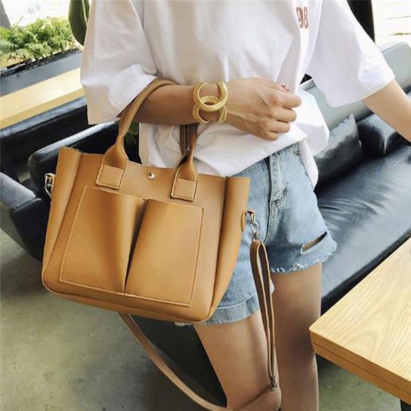 

evening bags pu leather lapbag simple handbags famous brands women shoulder casual large tote vintage ladies crossbody