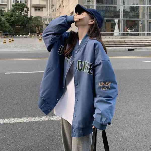 

women's jackets nova moda carta impressÃ£o bordado uniforme de beisebol inverno jaqueta feminina retro harajuku solto rua americana gmoi, Black;brown