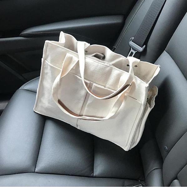 

evening bags casual canvas large capacity handbags women totes designer wide strap shoulder crossbody lady shopper bag female big purses