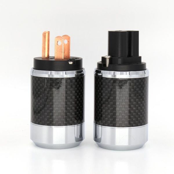 

smart power plugs one pair us plug, carbon fiber metal chassis, fi-50 same as design