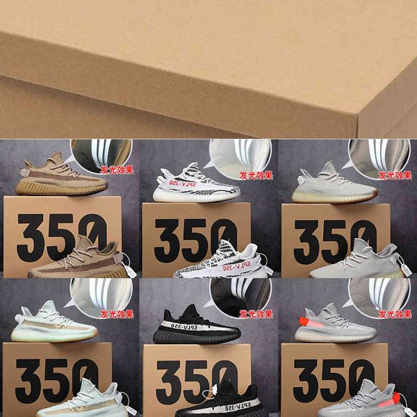 

2021 new fashion boost shoes 350 v2 sneakers women men 35-45 running black7aet